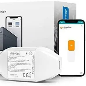 thumbnail interactive-video image 1 of Meross MSG100 Smart Wi-Fi Garage Door Opener Remote – Works With Alexa, Google Assistant, Samsung SmartThings – Universal, White 1 of 2